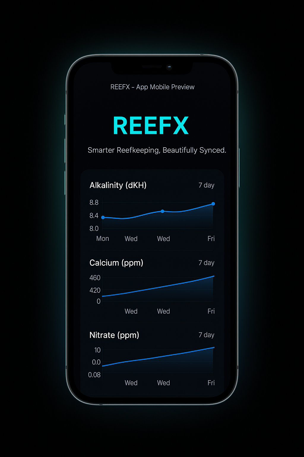 REEFXONE App Mobile Preview